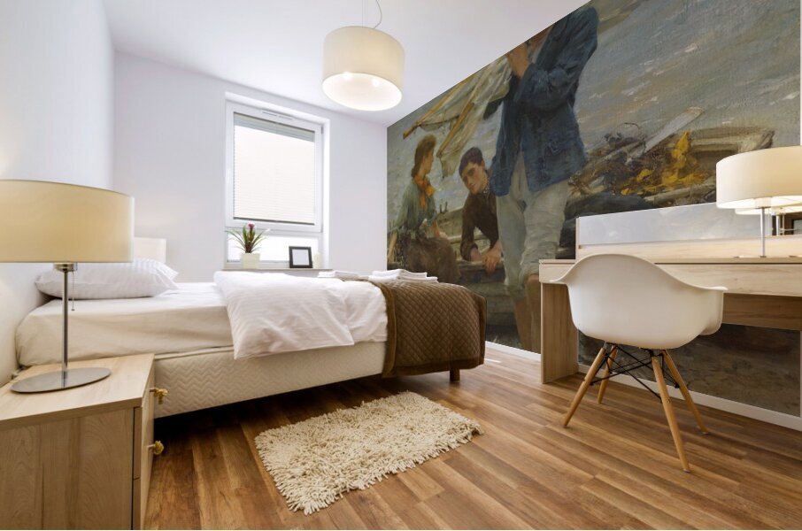 Henry Scott Tuke   Return from fishing 1907 Mural print