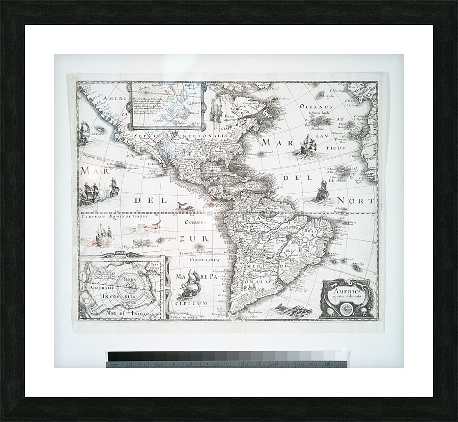 America nouiter delineata NYPL b15314132 434546.j Picture Frame print