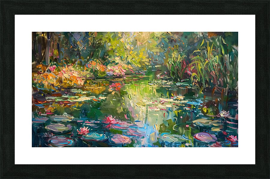 A Day in Giverny Capturing the Gardens Vibrant  2 Picture Frame print