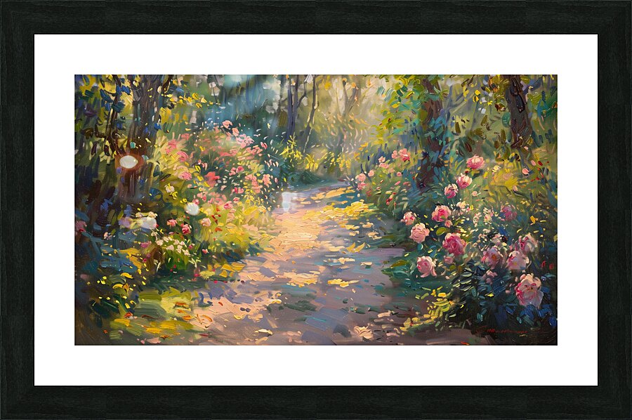 A Day in Giverny Capturing the Gardens Vibrant  a Picture Frame print