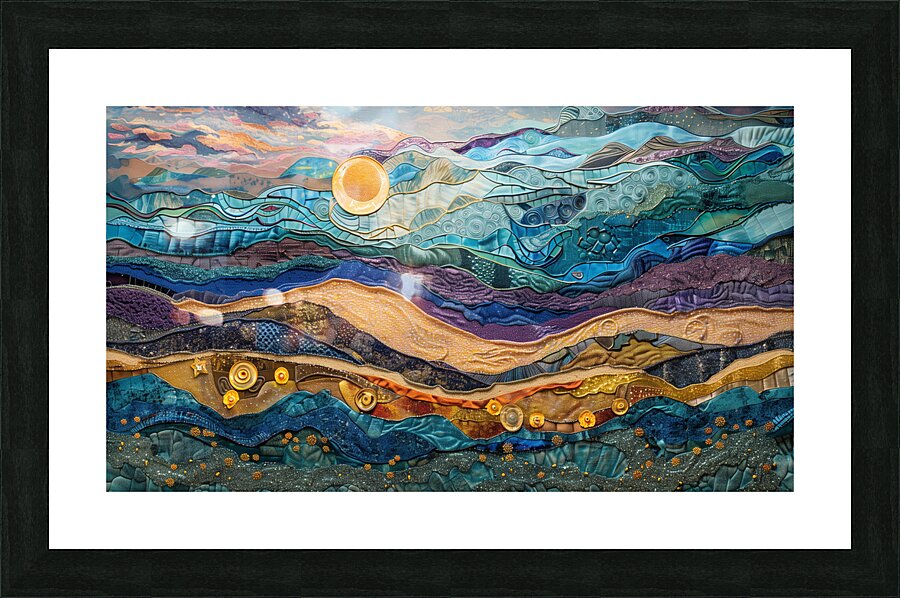 a mesmerizing landscape textured three dimensio c 1717343885.9548 Picture Frame print