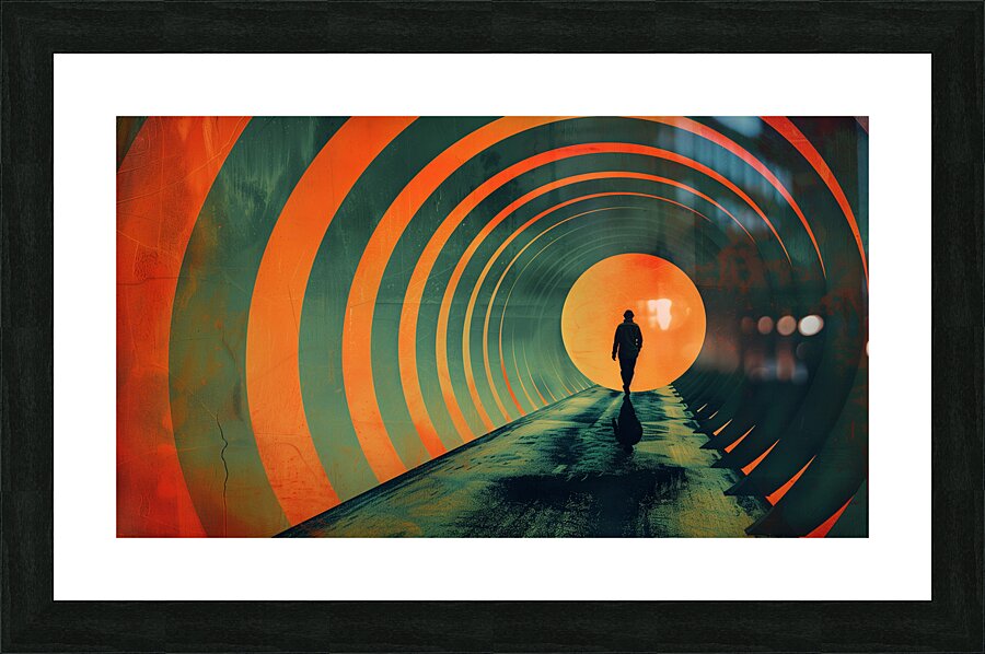 A minimal and weird design with a color scheme  9 1717455957.8697 Picture Frame print