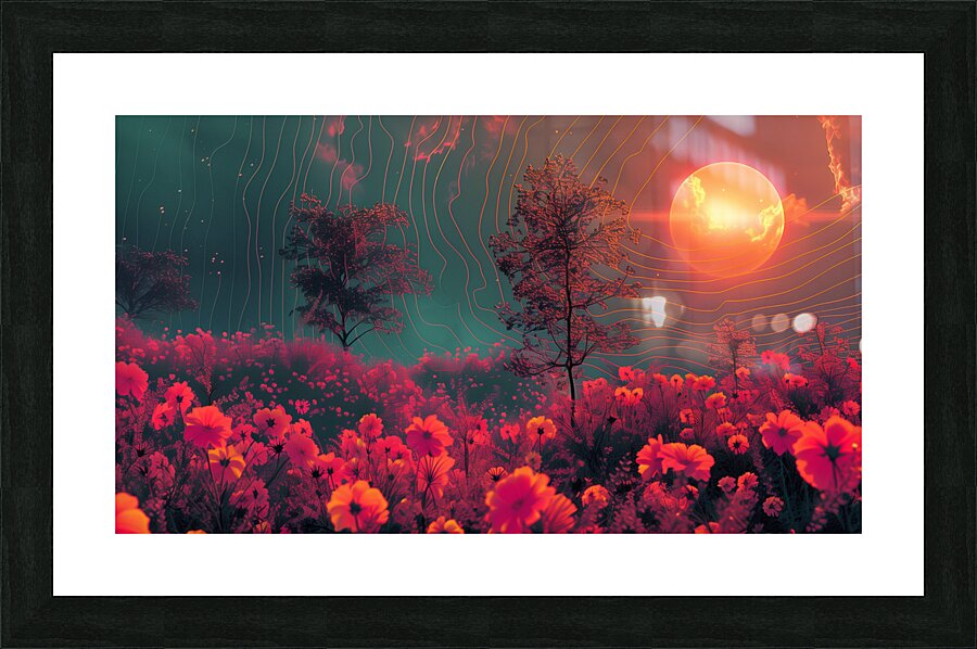 A minimal and weird design with a color scheme  9 1717455957.814 Picture Frame print