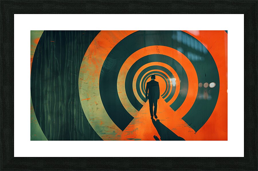 A minimal and weird design with a color scheme  7 Picture Frame print