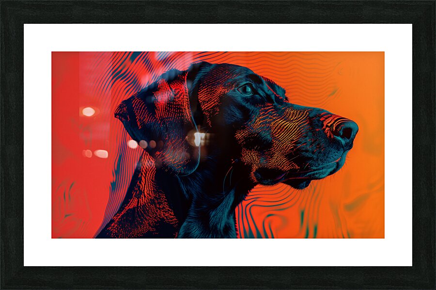 A minimal and weird design with a color scheme  e Picture Frame print