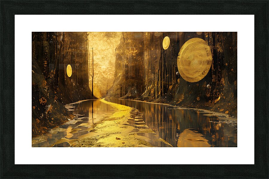 a stunning textured three dimensionally extrava e Picture Frame print