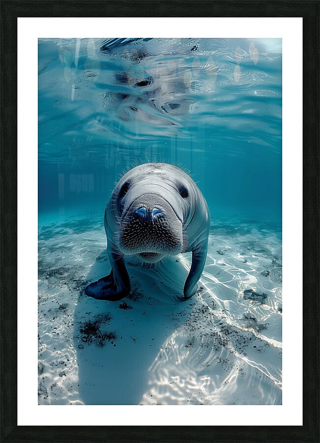 all blue environment A realistic photo g in the 8 Picture Frame print