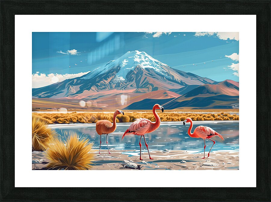 An illustration poster design Peru South Americ 6 Picture Frame print