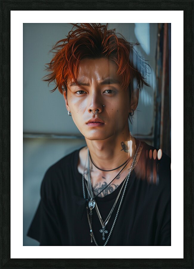 asian model manfull length shothandsomecoolwear 0 Picture Frame print