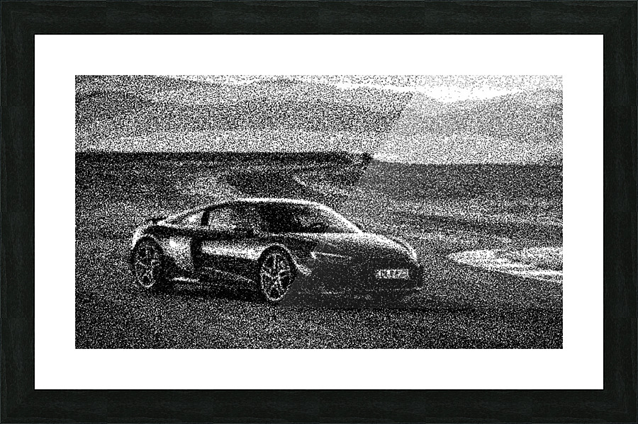 Poster per auto con Audi R8 nero e poster da parete, stampa artistica da parete, stile moderno, camera da letto, 30 x 45 cm