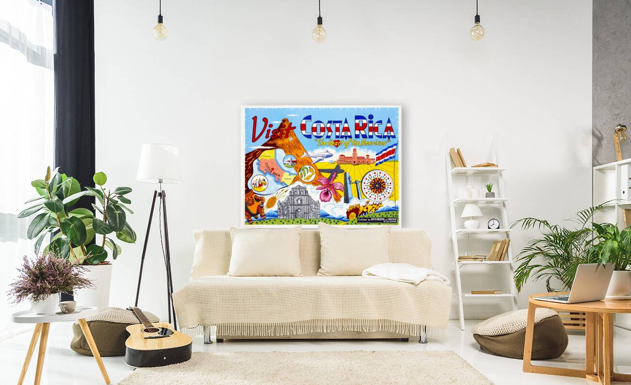 BARRENECHEA.  Visit Costa Rica The Heart of the A Reproduction