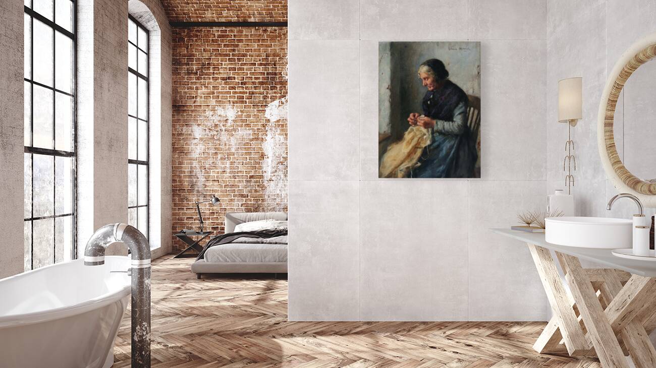 EDWIN HARRIS 1855 1906 NEARLY DONE Reproduction