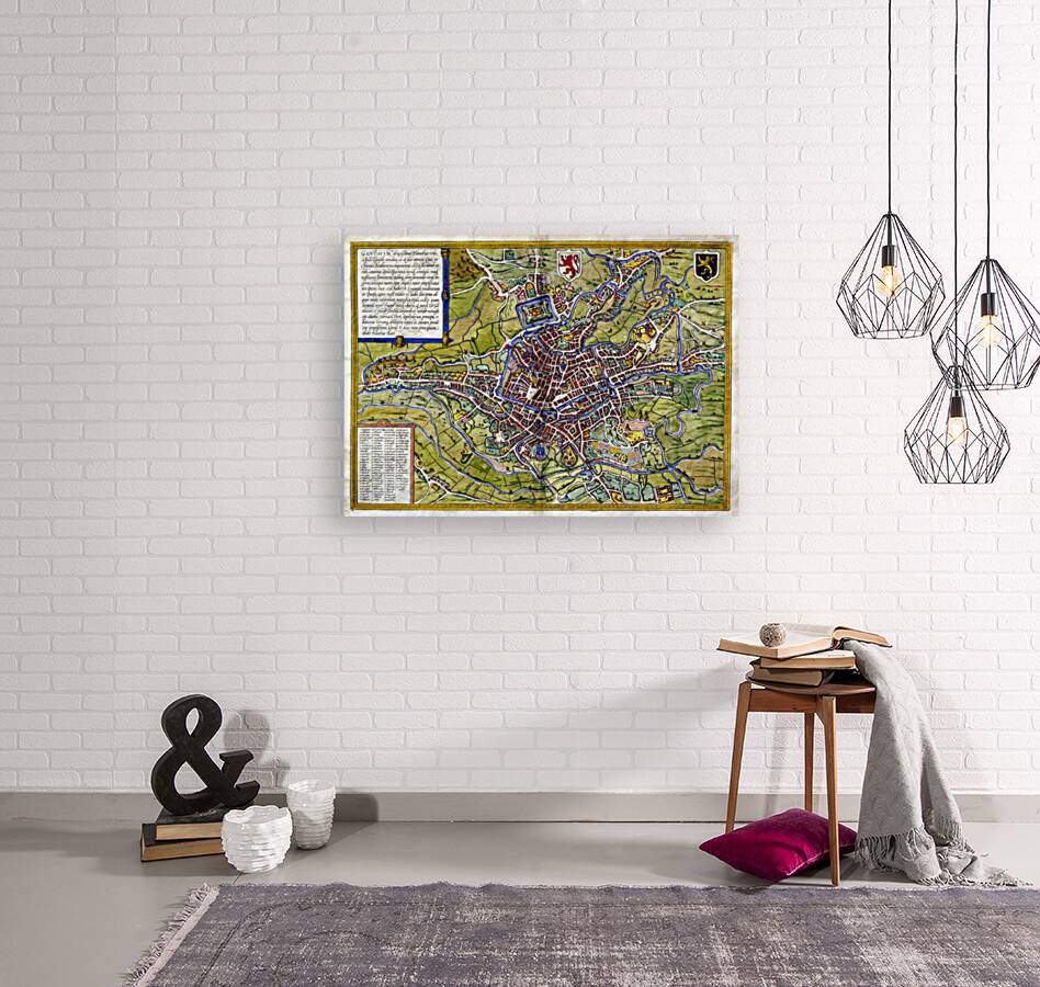 Ghent Belgium Braun  Hogenberg 1572 Reproduction