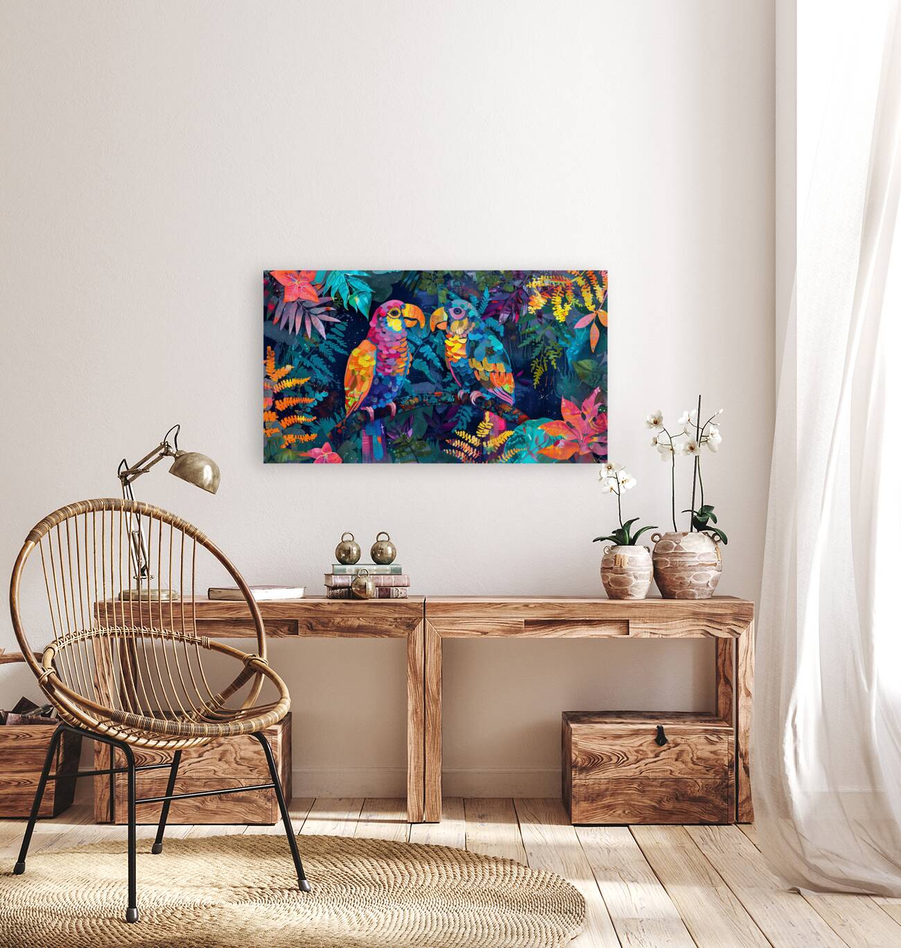 A painting in the style of imitation batik psyc 0 1717467594.5503 Reproduction