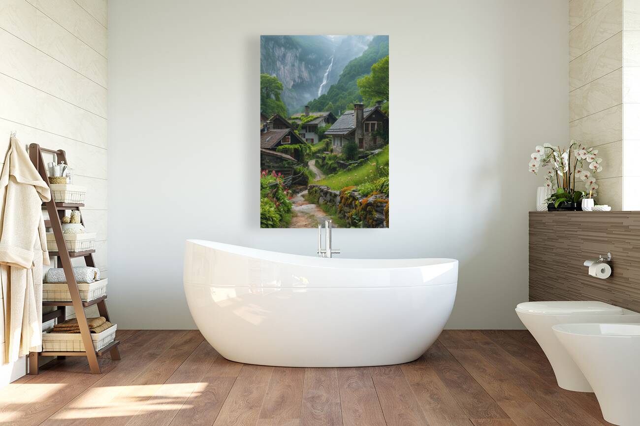 A remote village of foroglio switzerland breath 9 Reproduction