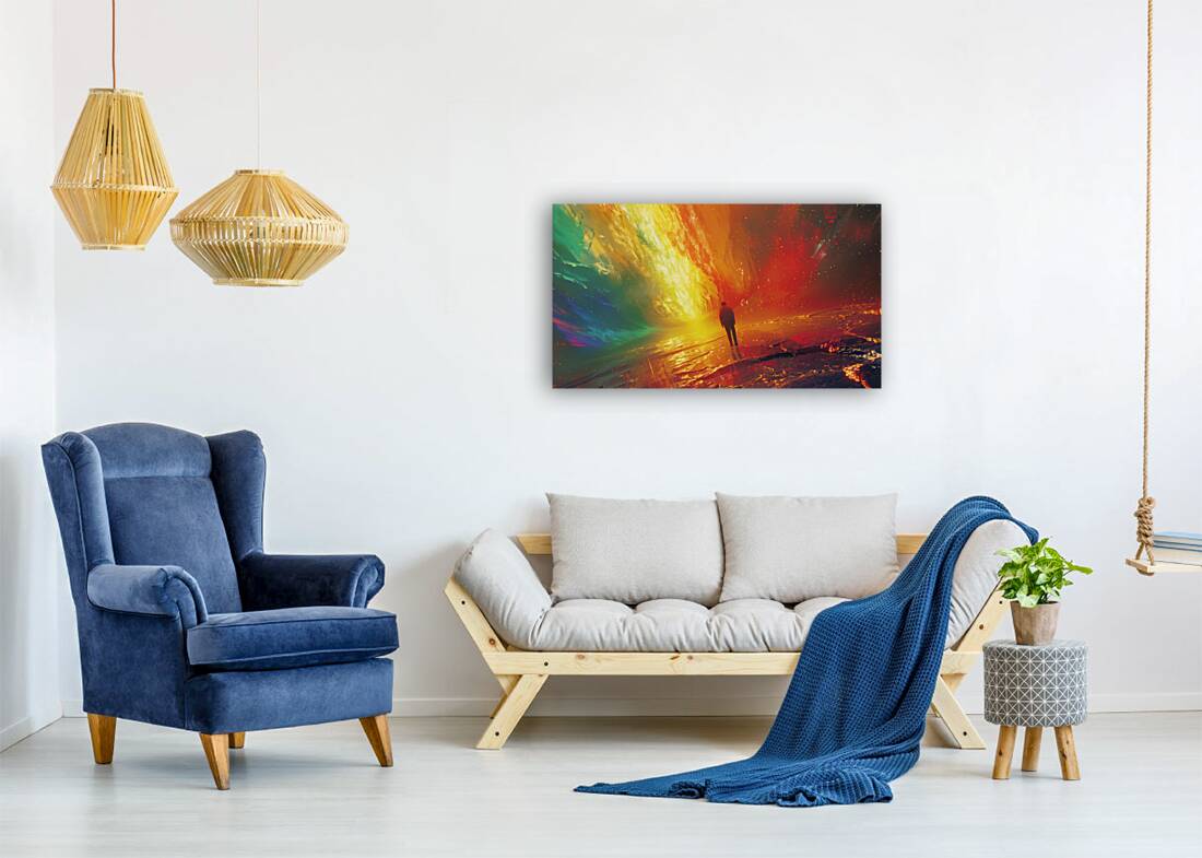 A surreal and quirky art piece with a color pal 3 Reproduction