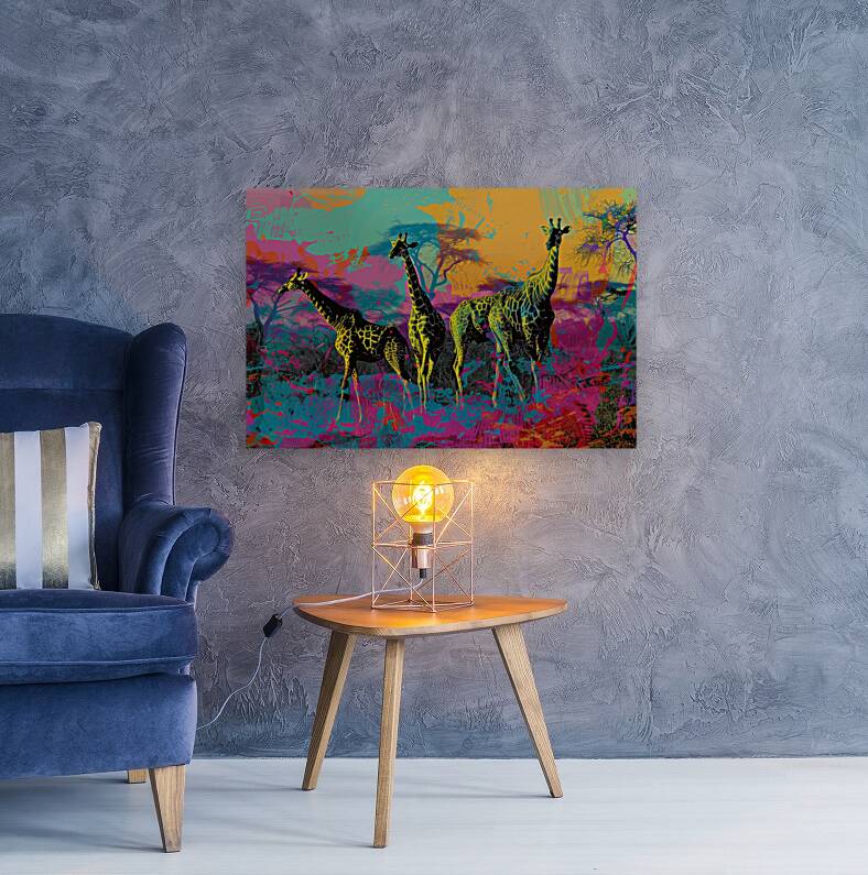 African Animals Concert Color Field Art   ar 32 b 1717851937.2556 Reproduction