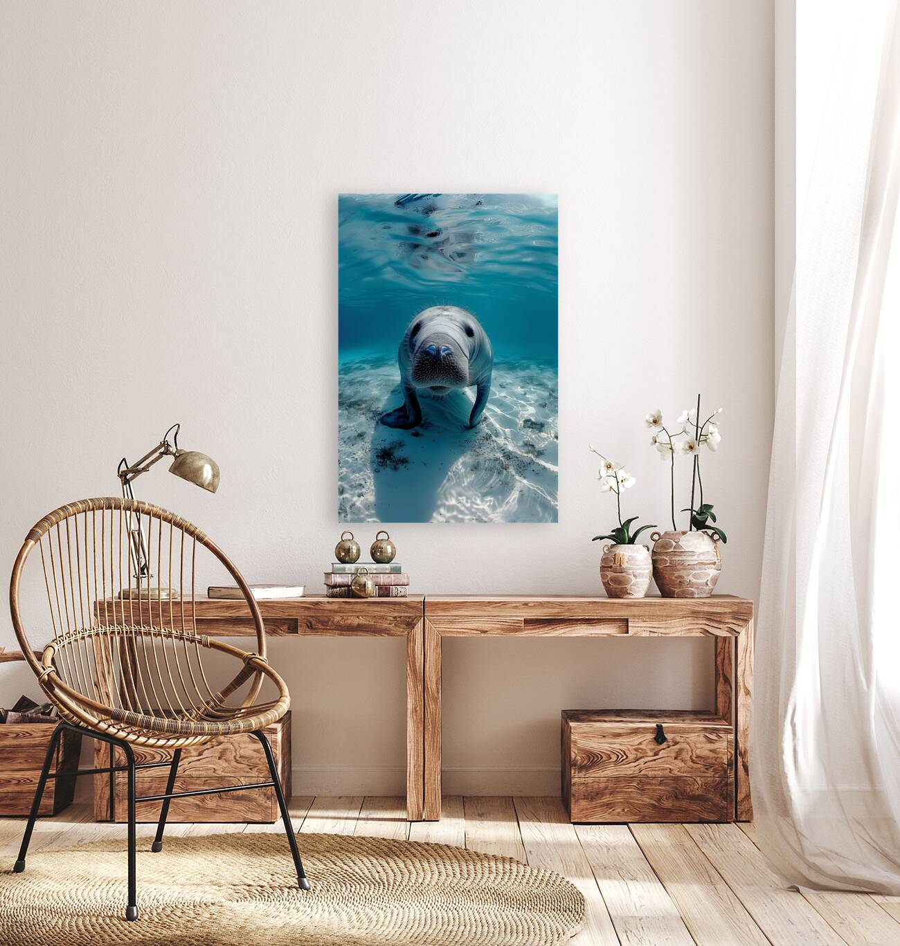 all blue environment A realistic photo g in the 8 Reproduction