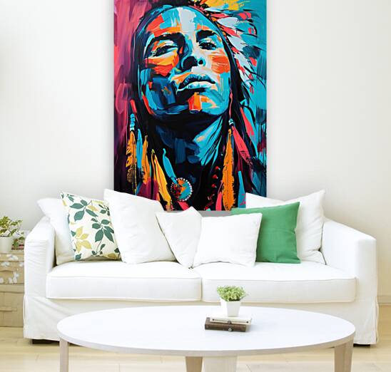 American Indian Chief  Handsome Attractive Port e Reproduction