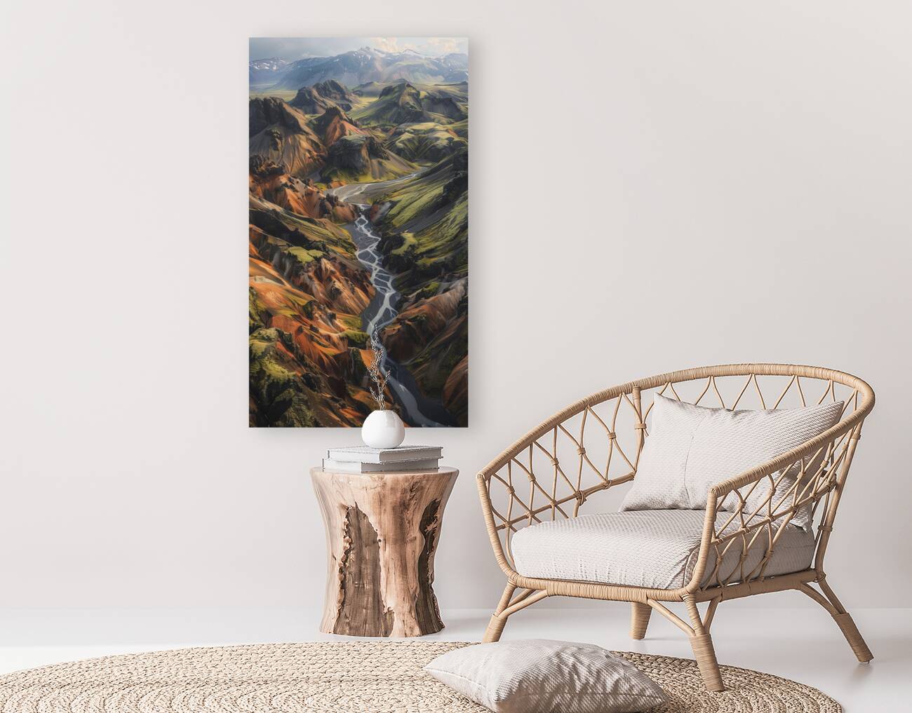 An aerial view of the majestic Icelandic landsc 4 Reproduction