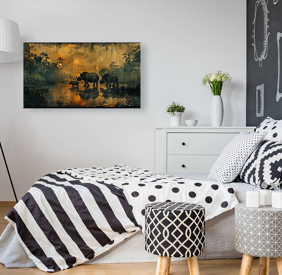 An awe inspiring portrayal of a family of Javan 7 Reproduction