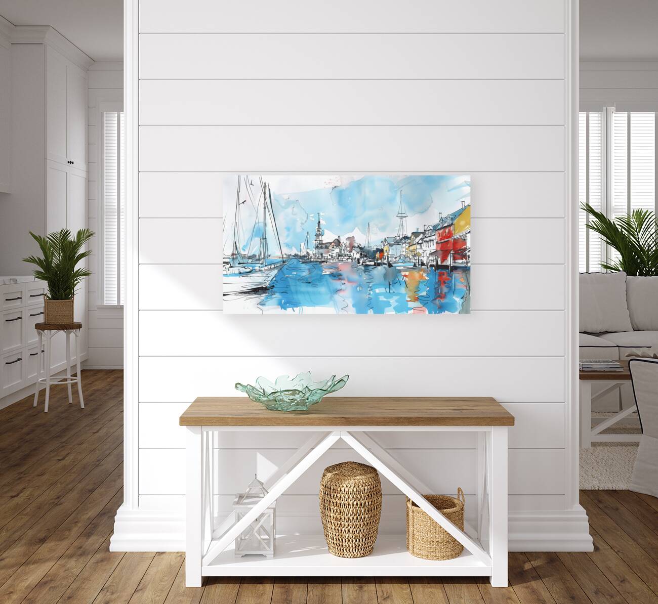 Annapolis Maryland USA  watercolor sketch in th 2 Reproduction