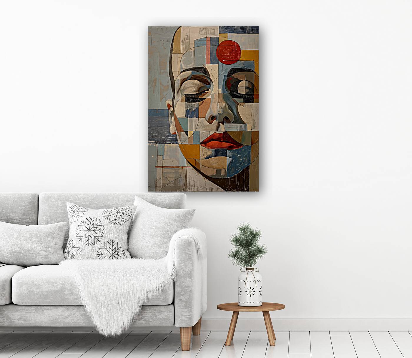 Art abstract  portrait oil painting    chaos 22 4 Reproduction