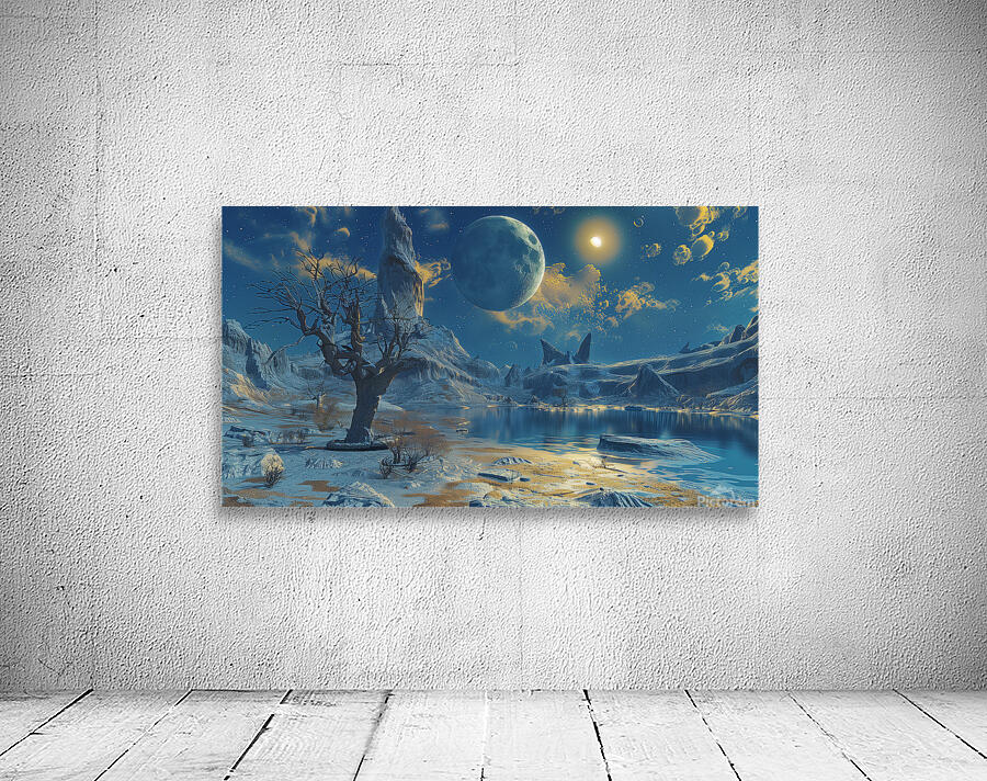 a mesmerizing landscape textured three dimensio 8 Wall Preview