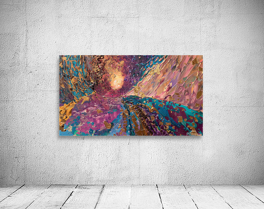 a mesmerizing landscape textured three dimensio 0 Wall Preview