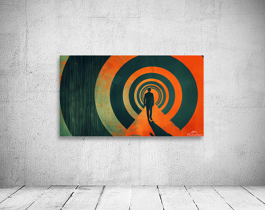 A minimal and weird design with a color scheme  7 Wall Preview