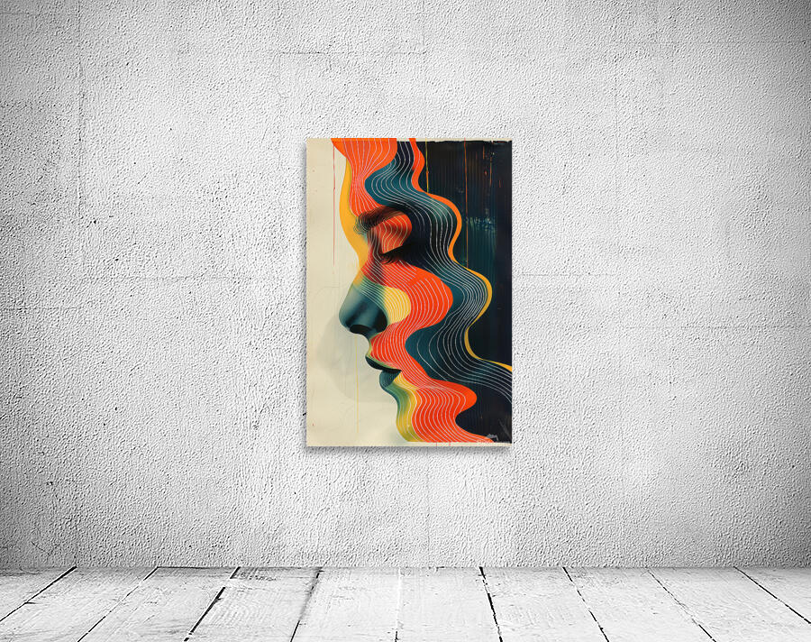 A minimal and weird design with a color scheme  b Wall Preview