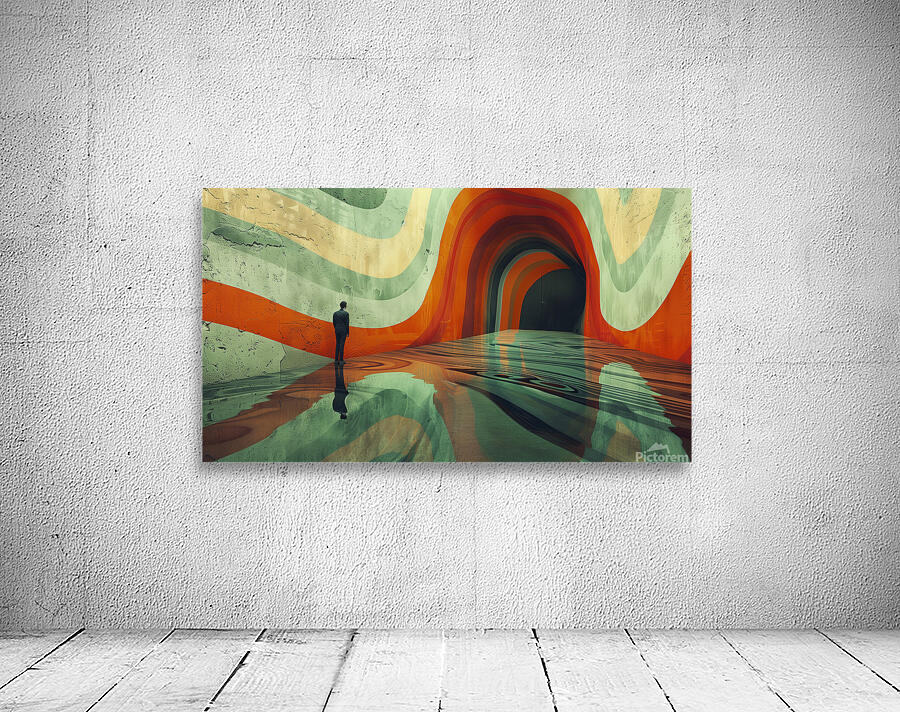 A minimal and weird design with a color scheme  c 1717456630.4596 Wall Preview