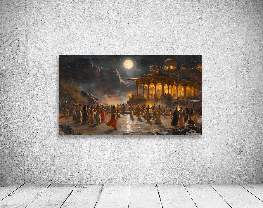 A Night of Revelry Illustrate a lively scene of 1 Wall Preview