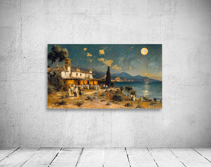 A Night of Revelry Illustrate a lively scene of d 1717467524.4635 Wall Preview