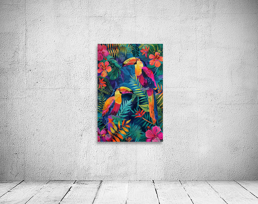 A painting in the style of imitation batik psyc d 1717467630.8498 Wall Preview