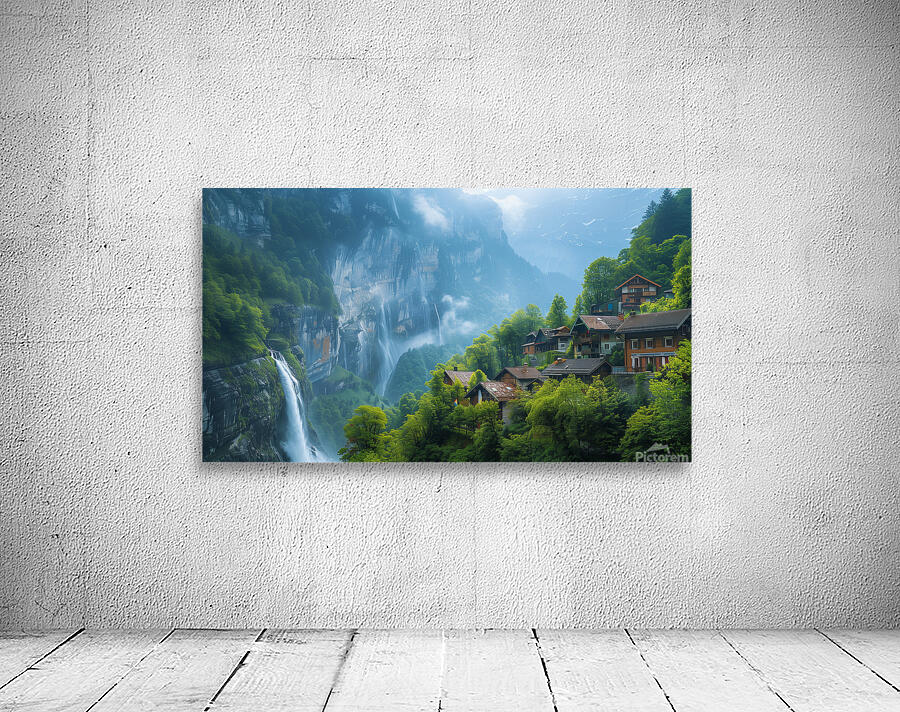 A remote village of Foroglio Switzerland breath f Wall Preview