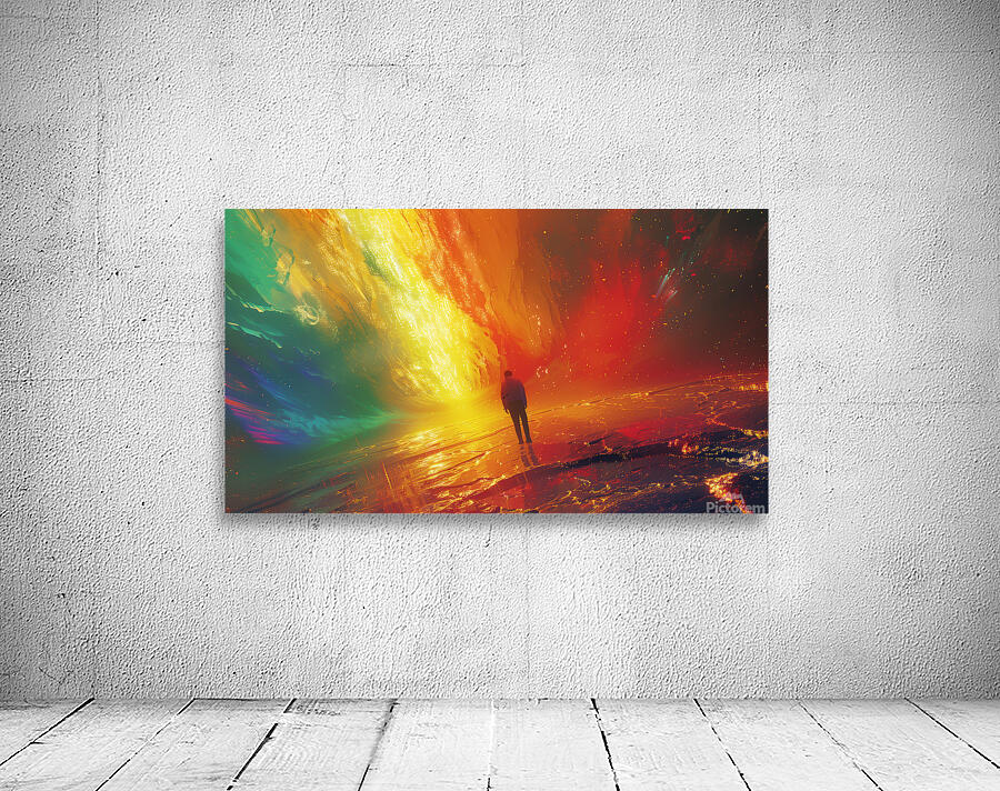 A surreal and quirky art piece with a color pal 3 Wall Preview