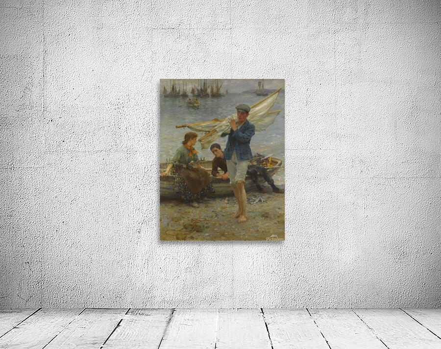 Henry Scott Tuke   Return from fishing 1907 Wall Preview