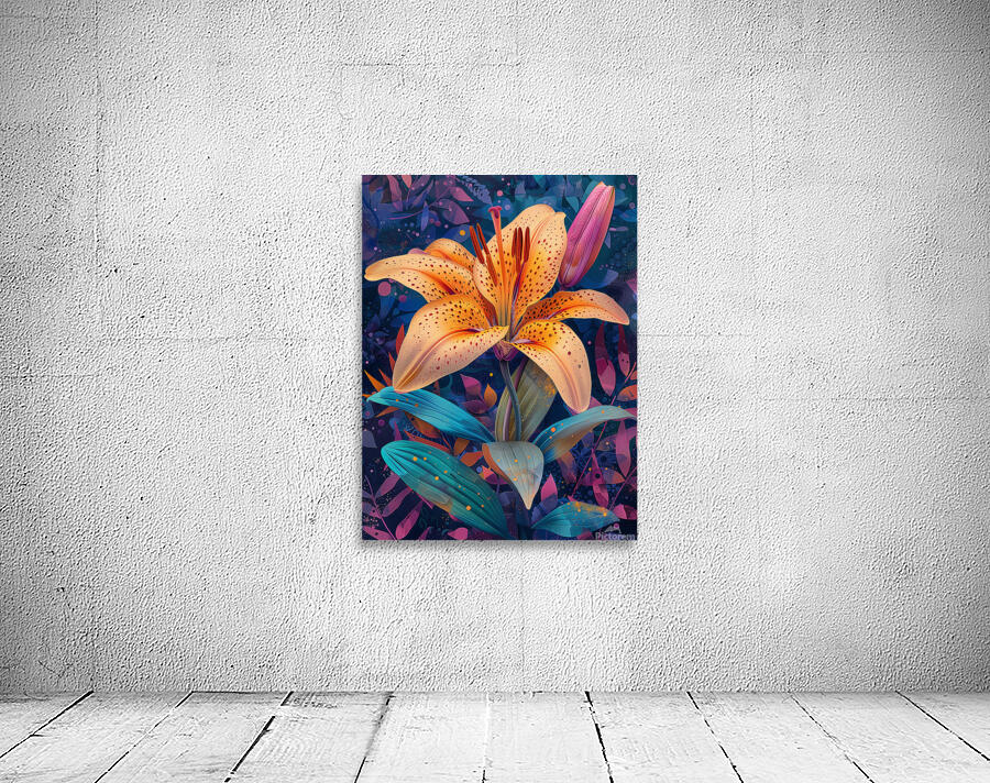 A vibrant lily flower in full bloom depicted wi 5 Wall Preview