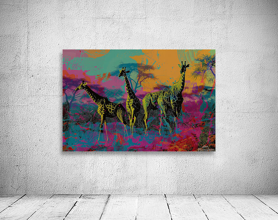 African Animals Concert Color Field Art   ar 32 b 1717851937.2556 Wall Preview