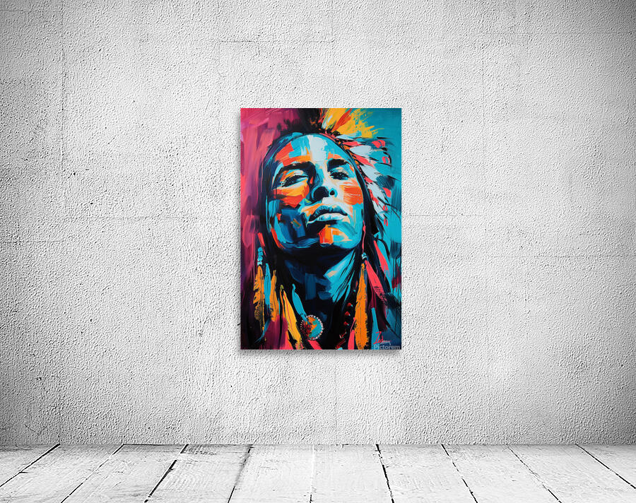 American Indian Chief  Handsome Attractive Port e Wall Preview