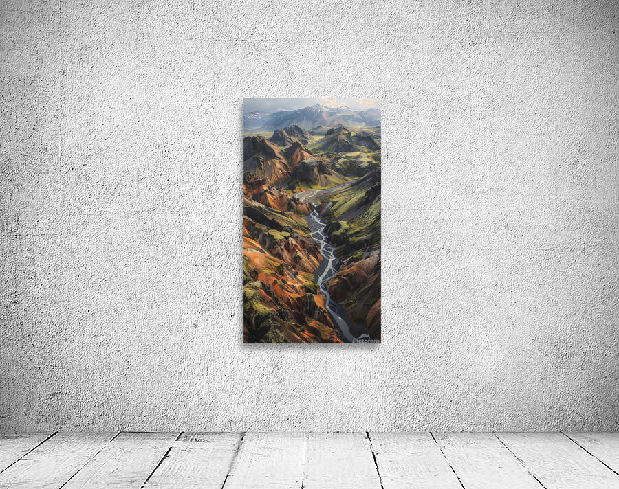 An aerial view of the majestic Icelandic landsc 4 Wall Preview