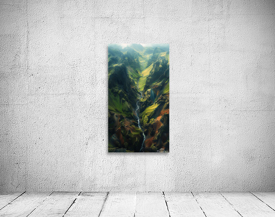 An aerial view of the majestic Icelandic landsc 9 Wall Preview