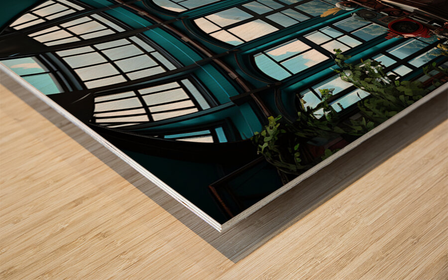 1 teal and red studyroom of teal and red villas 5 Wood print