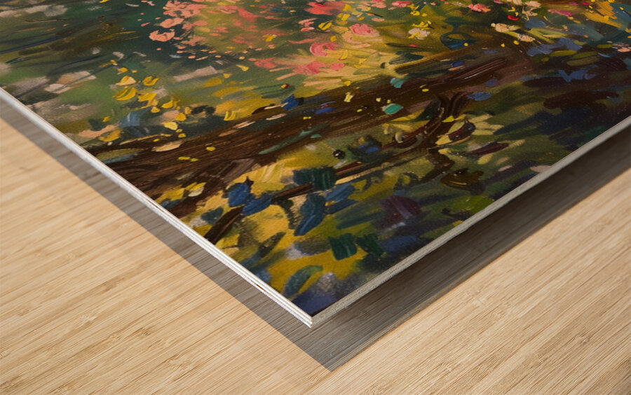 A Day in Giverny Capturing the Gardens Vibrant  a Wood print