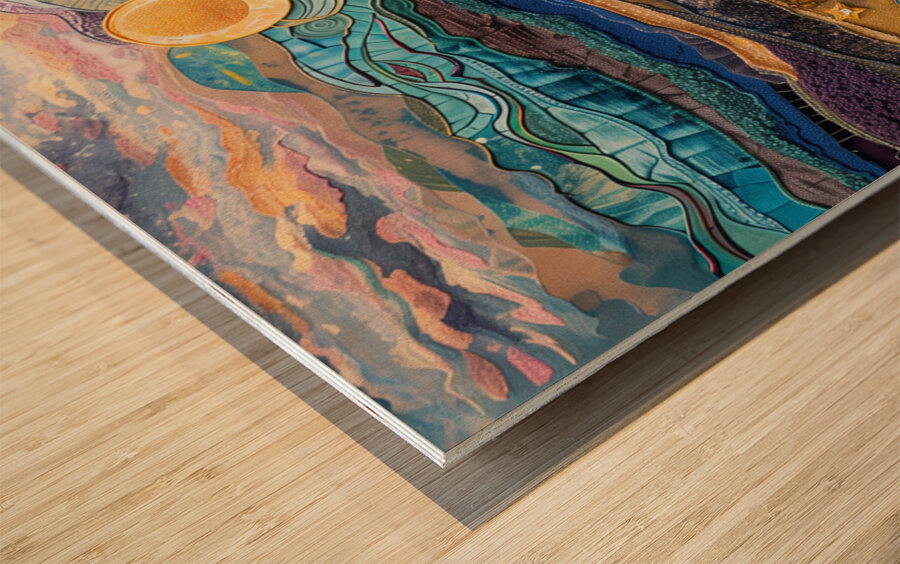 a mesmerizing landscape textured three dimensio c 1717343885.9548 Wood print