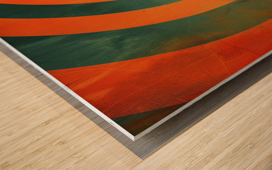 A minimal and weird design with a color scheme  9 1717455957.8697 Wood print