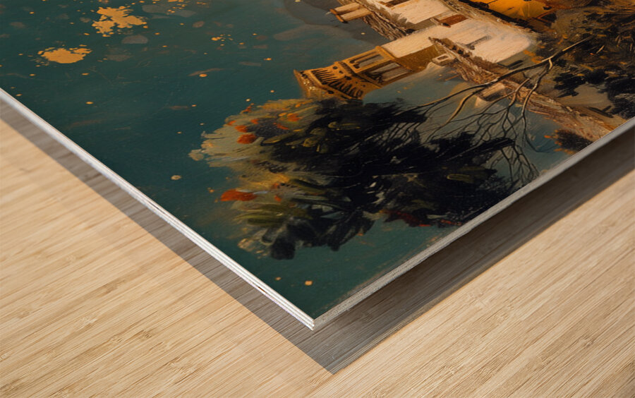 A Night of Revelry Illustrate a lively scene of d 1717467524.4635 Wood print