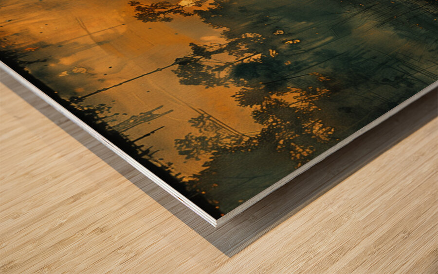 An awe inspiring portrayal of a family of Javan 7 Wood print