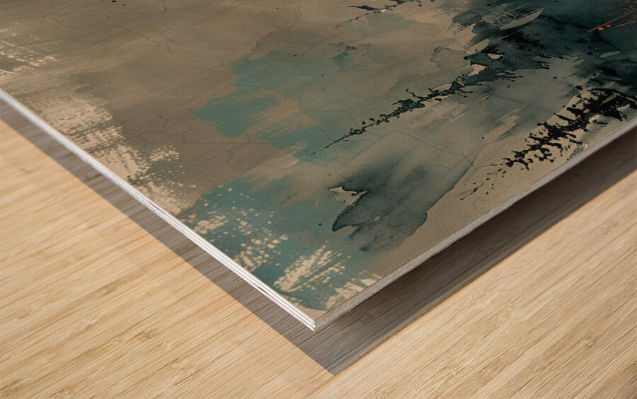 An enchanting glimpse of a lone wolf standing a 4 1717906512.849 Wood print